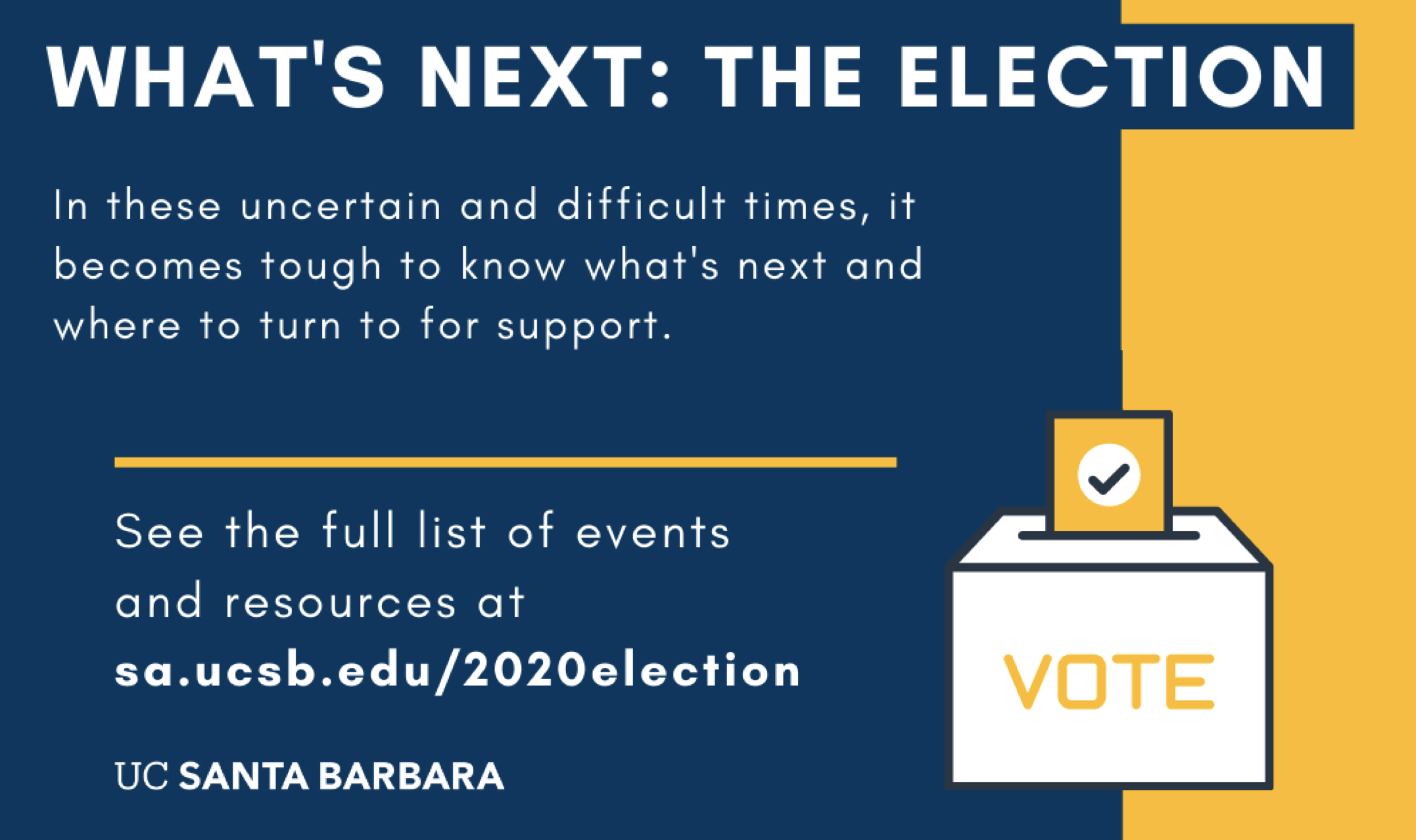 Election Events and Resources
